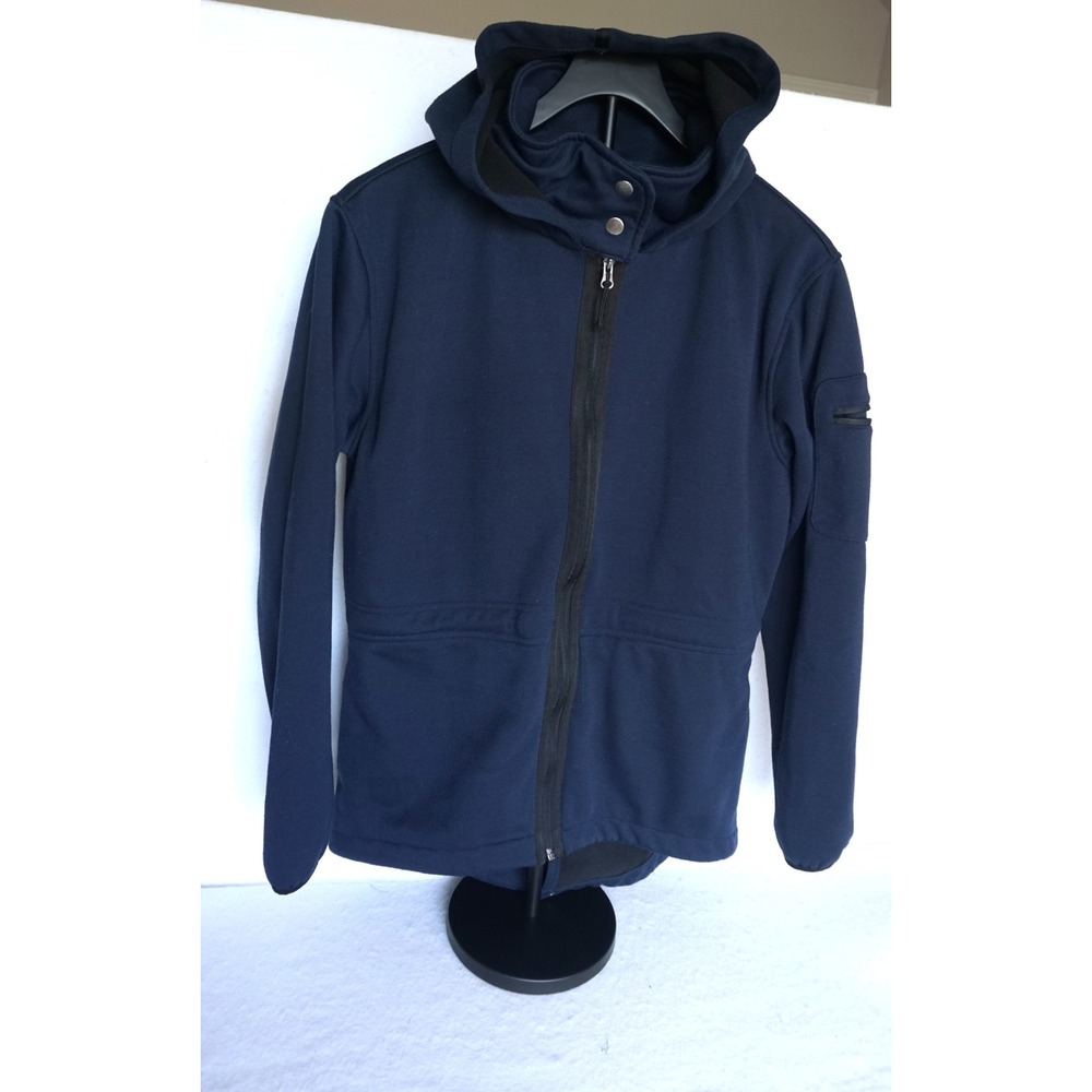 Elements Athleisure Navy Blue Fleece Lined Softshell Hooded‎ Jacket L, WT133-01